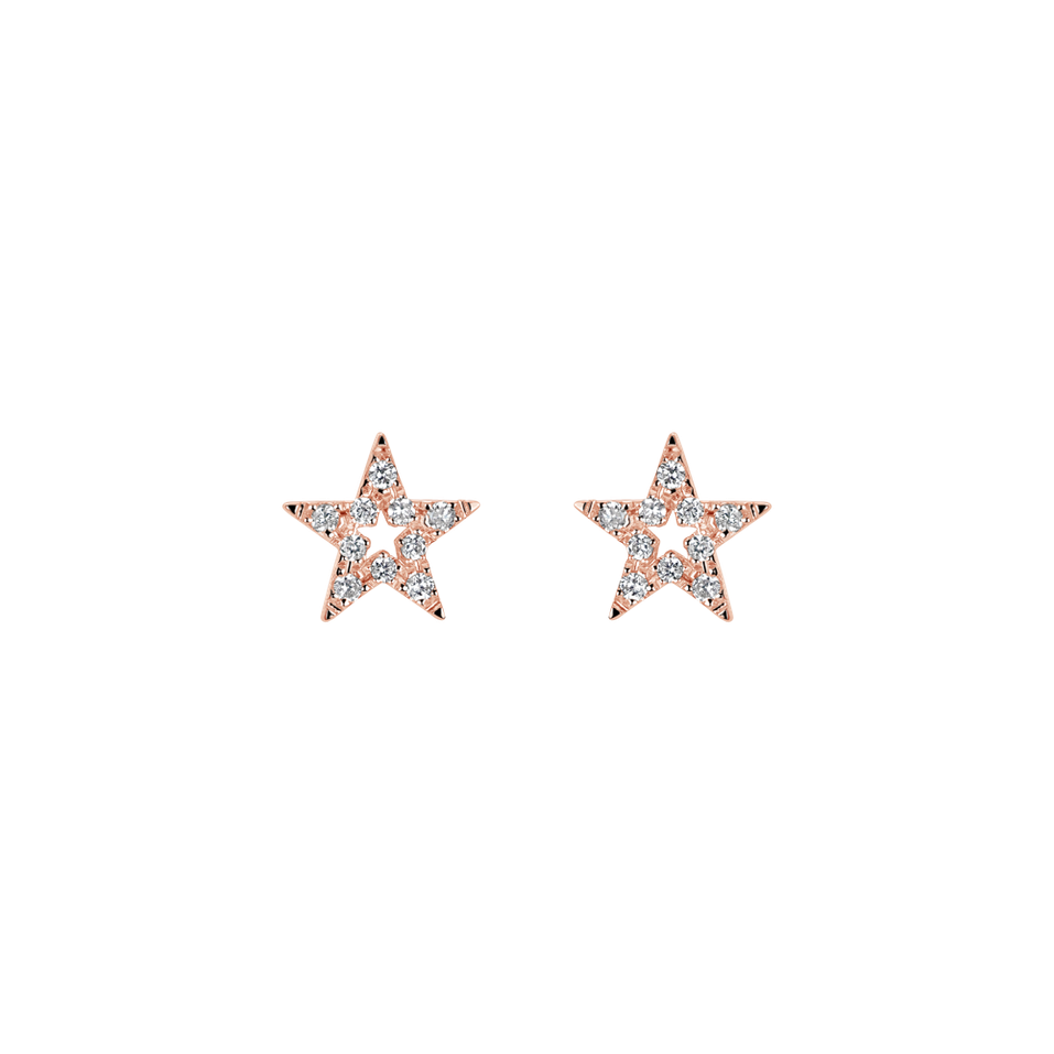 Diamond earrings Gentle Star