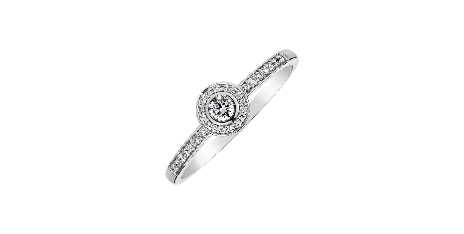 14ct white gold diamond ring Sparkling Highness