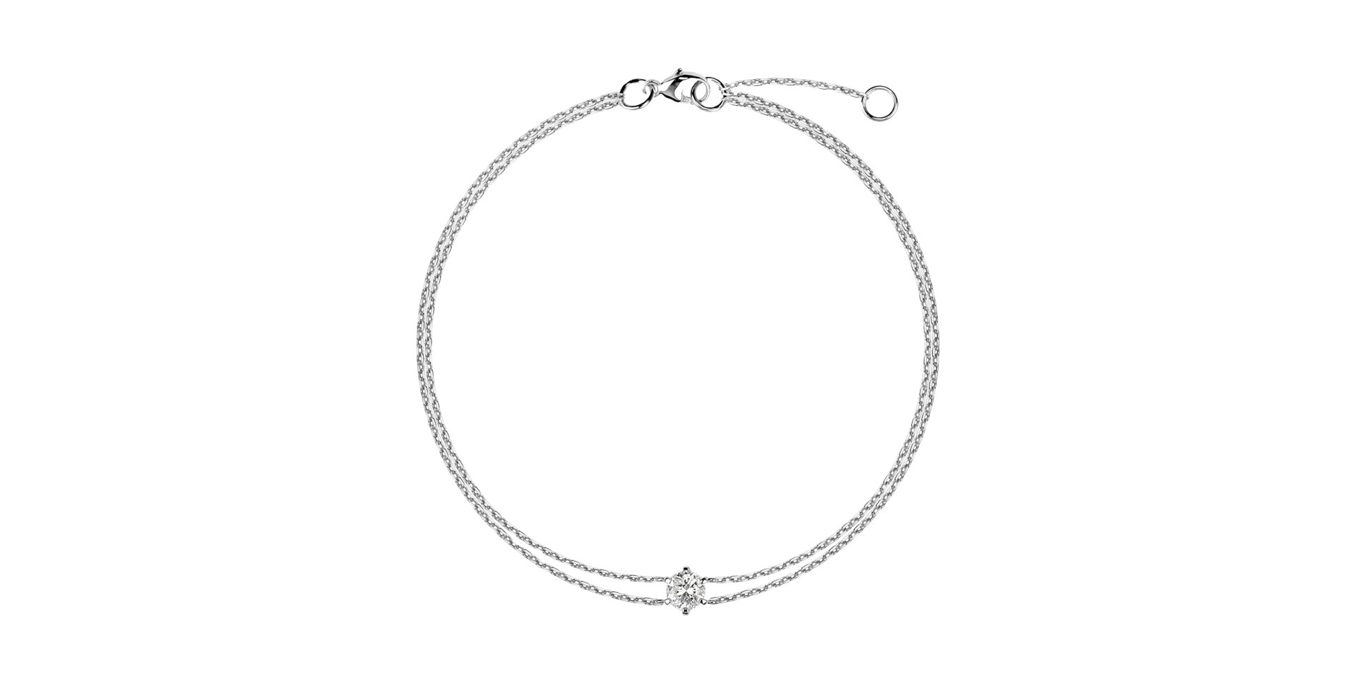 14ct white gold diamond bracelet Starlit Symphony