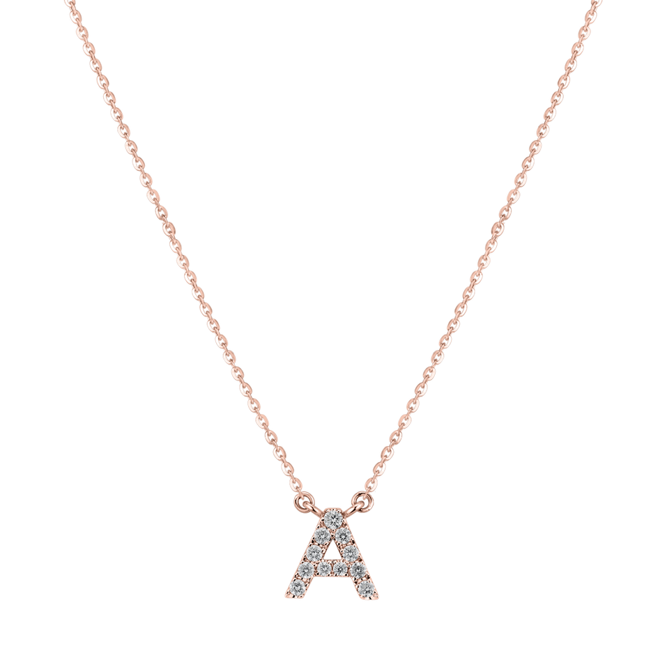 Diamond necklace Shiny Alphabet