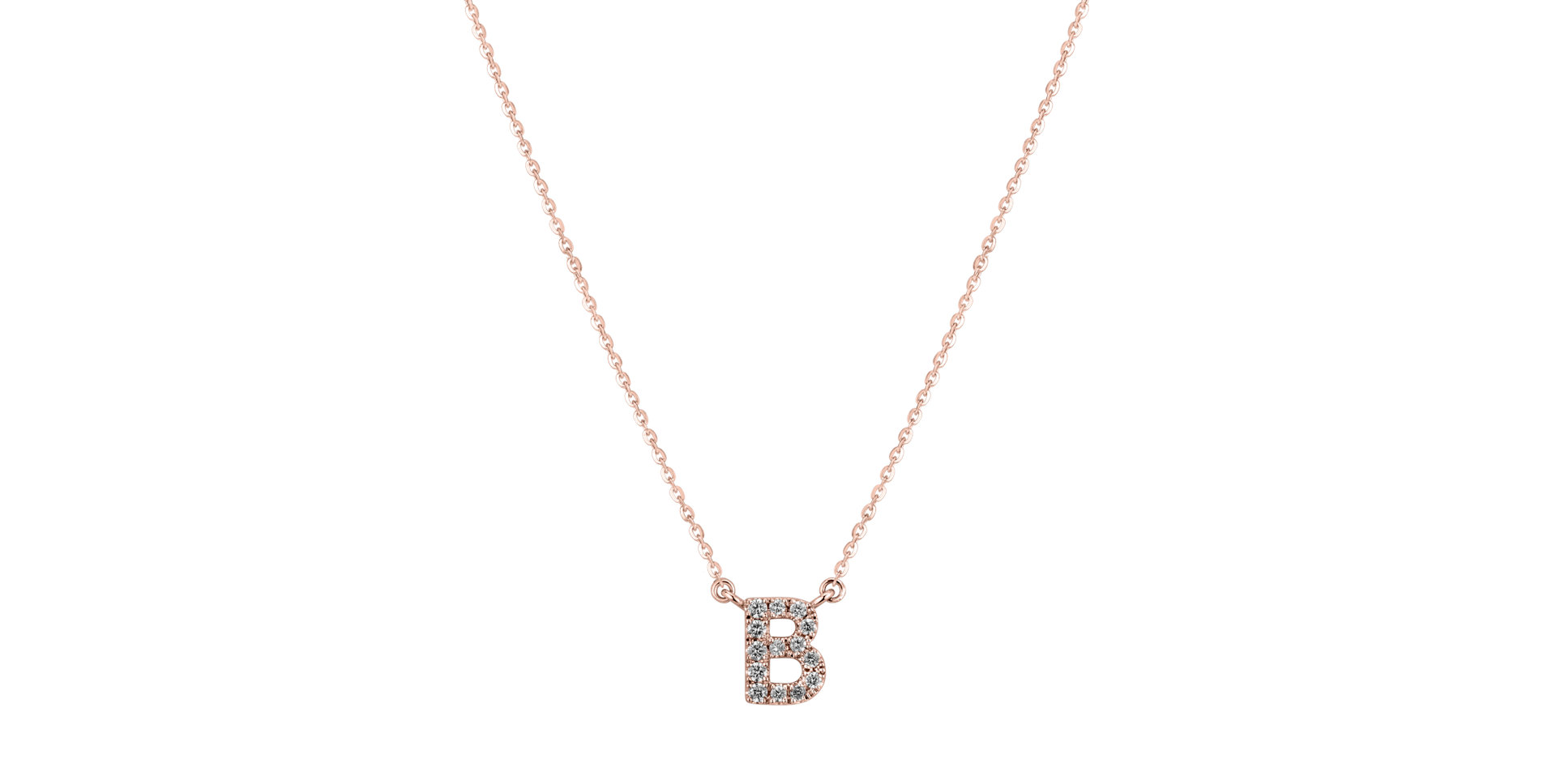 Diamond necklace Shiny Alphabet