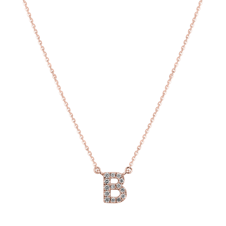 Diamond necklace Shiny Alphabet