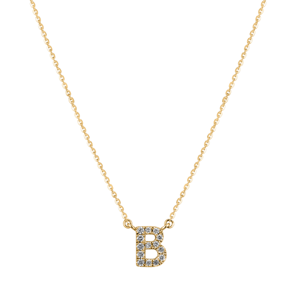 Diamond necklace Shiny Alphabet
