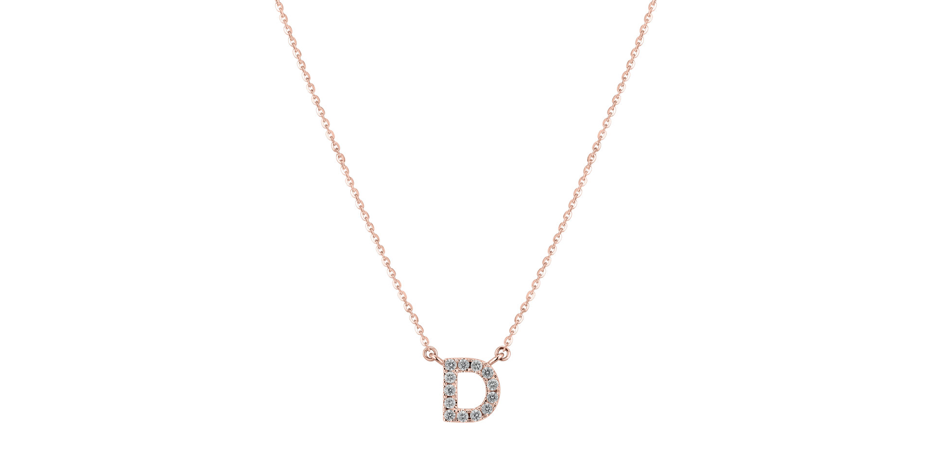 Diamond necklace Shiny Alphabet