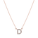 Diamond necklace Shiny Alphabet1