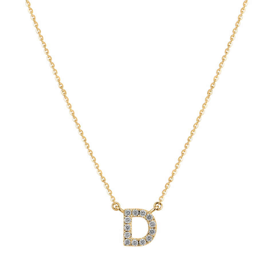 Diamond necklace Shiny Alphabet