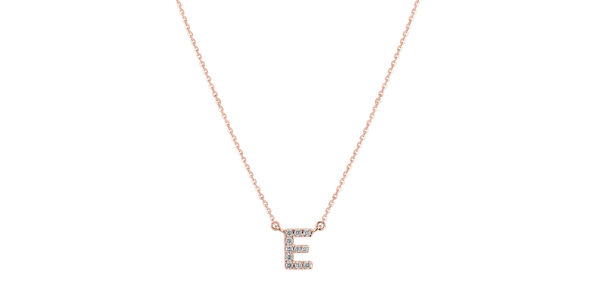 14ct rose gold diamond necklace Diamond necklace Luxury Clam