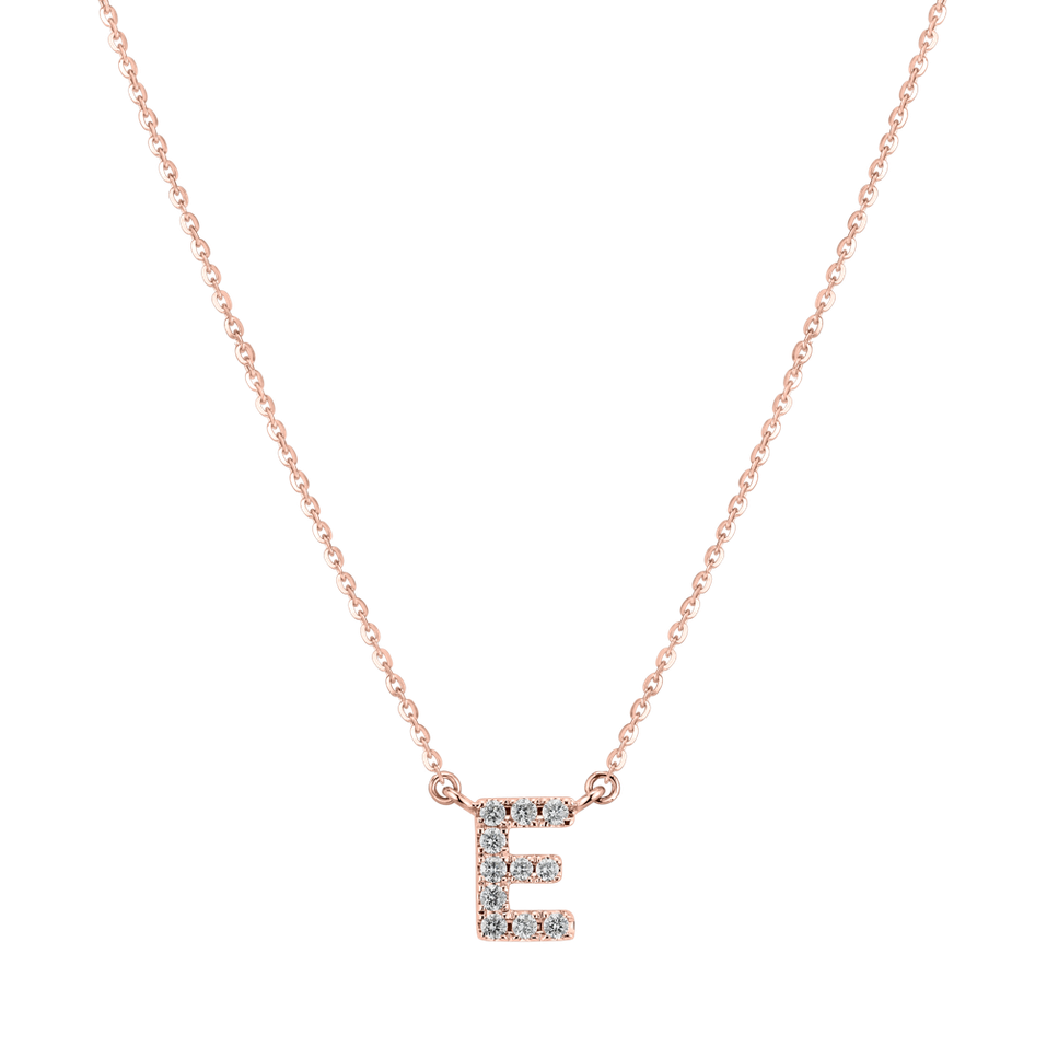 14ct rose gold diamond necklace Diamond necklace Luxury Clam