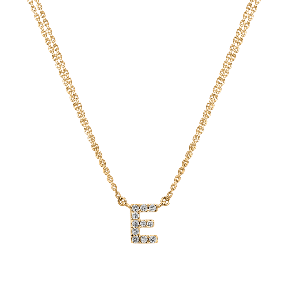 14ct yellow gold diamond necklace Diamond necklace Luxury Clam