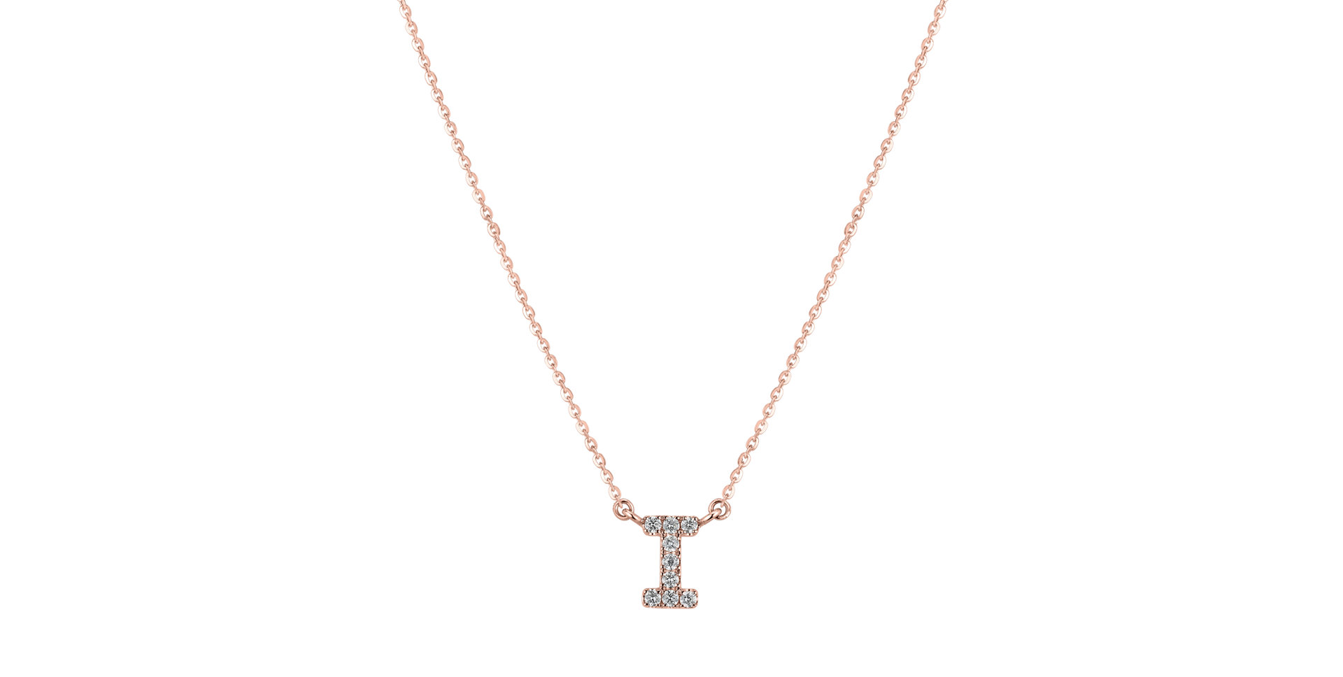 Diamond necklace Shiny Alphabet