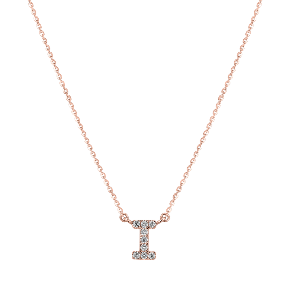 Diamond necklace Shiny Alphabet