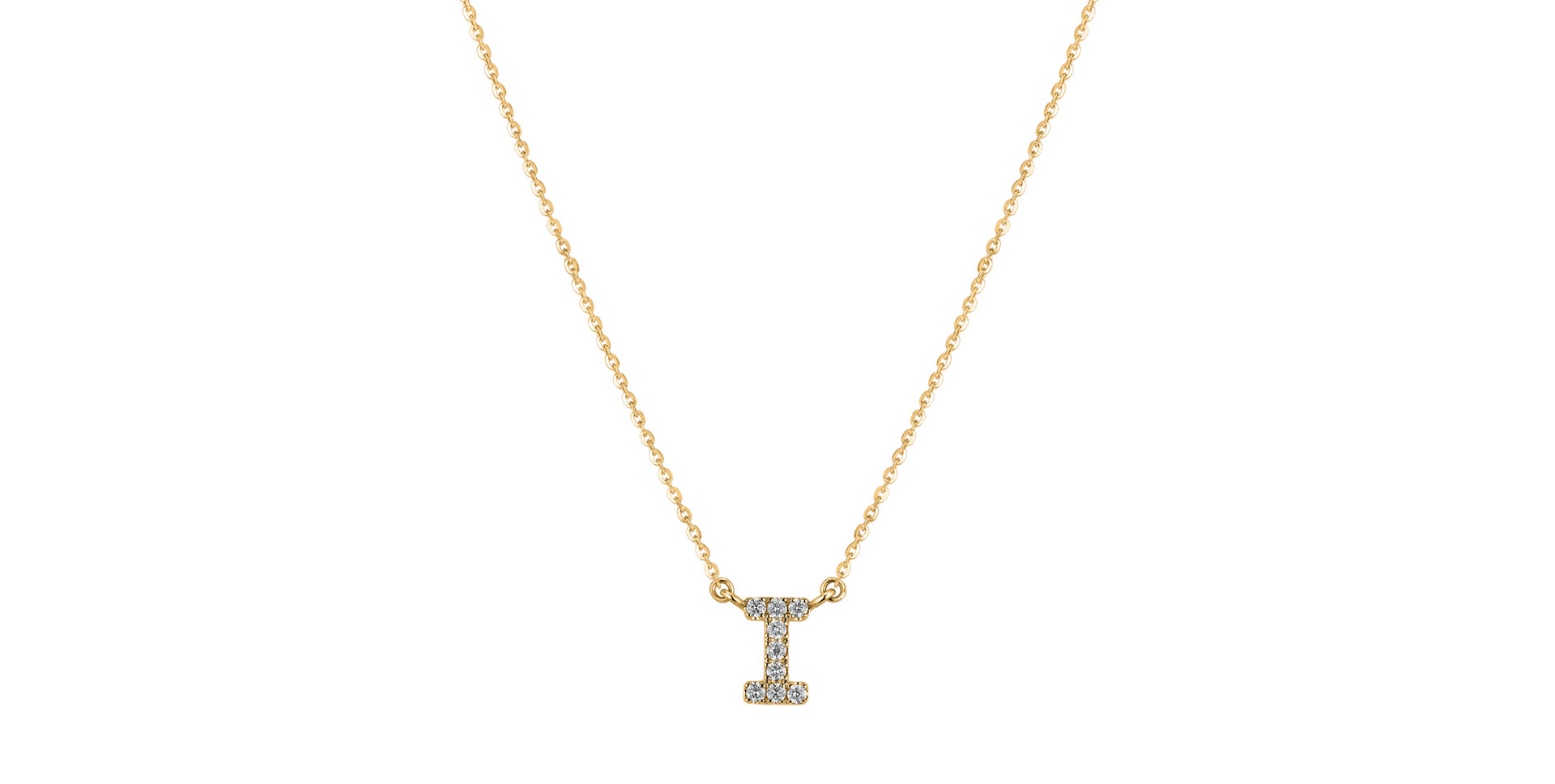 Diamond necklace Shiny Alphabet