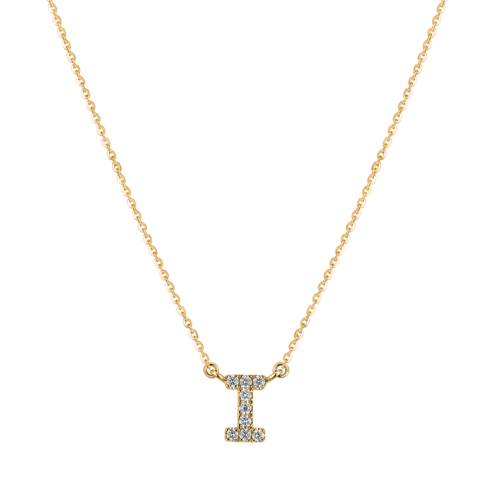 Diamond necklace Shiny Alphabet