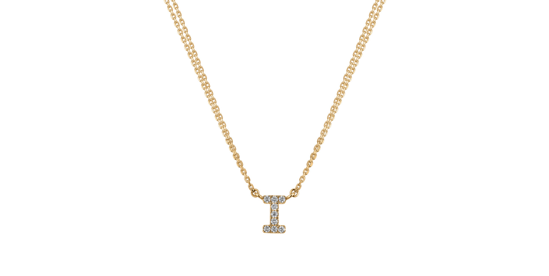 14ct yellow gold diamond necklace Diamond necklace Luxury Clam