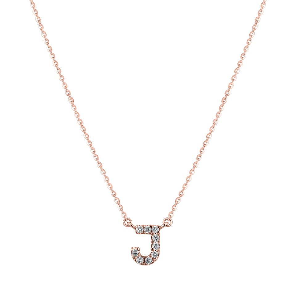 Diamond necklace Shiny Alphabet