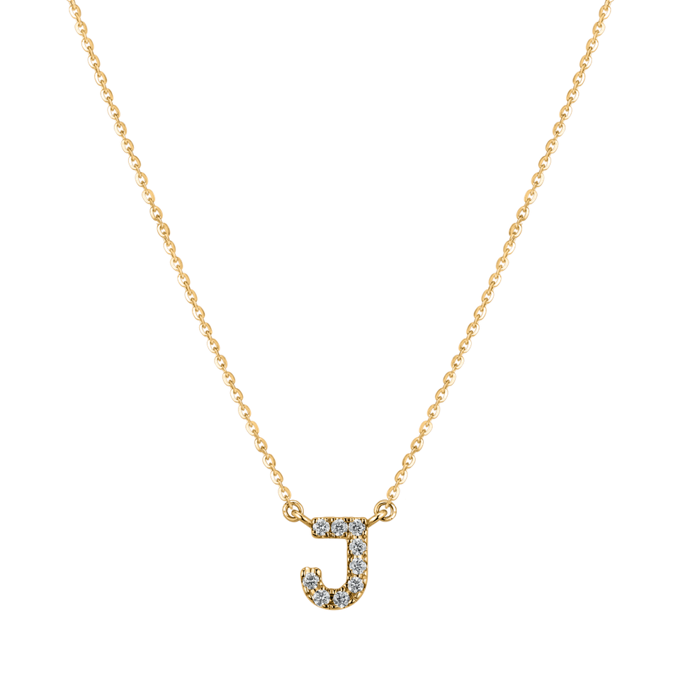 Diamond necklace Shiny Alphabet