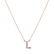 Diamond necklace Shiny Alphabet2
