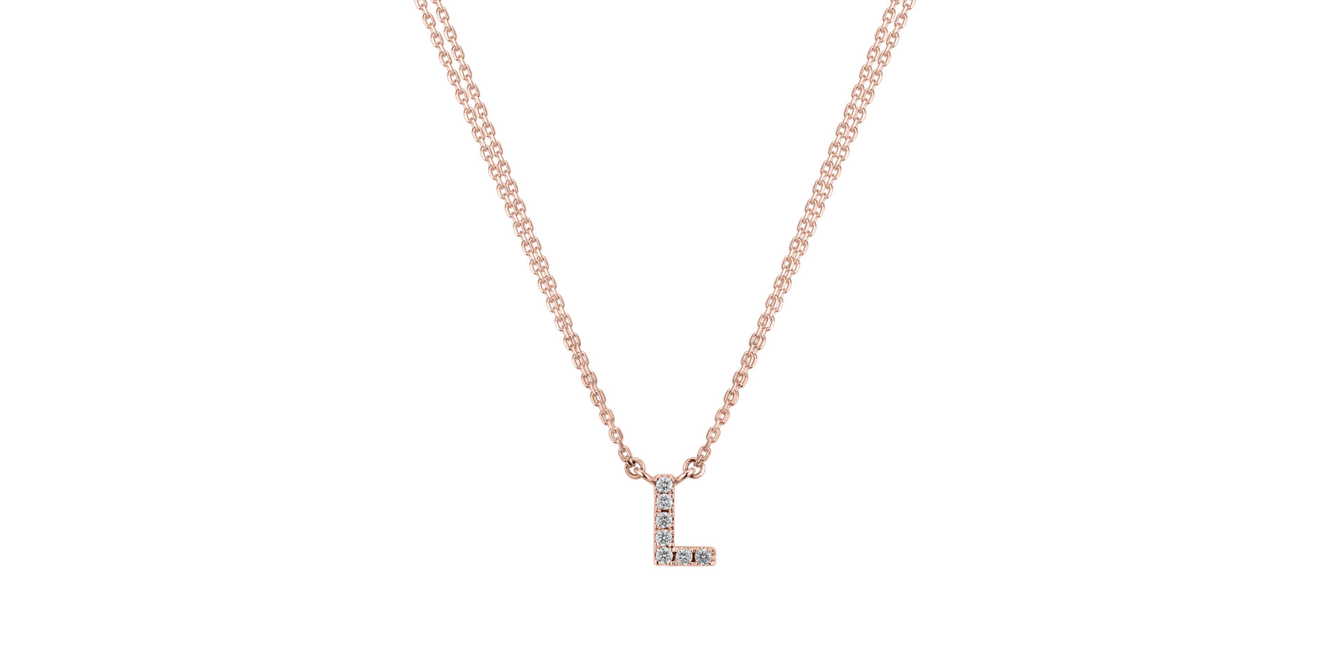 14ct rose gold diamond necklace Diamond necklace Luxury Clam