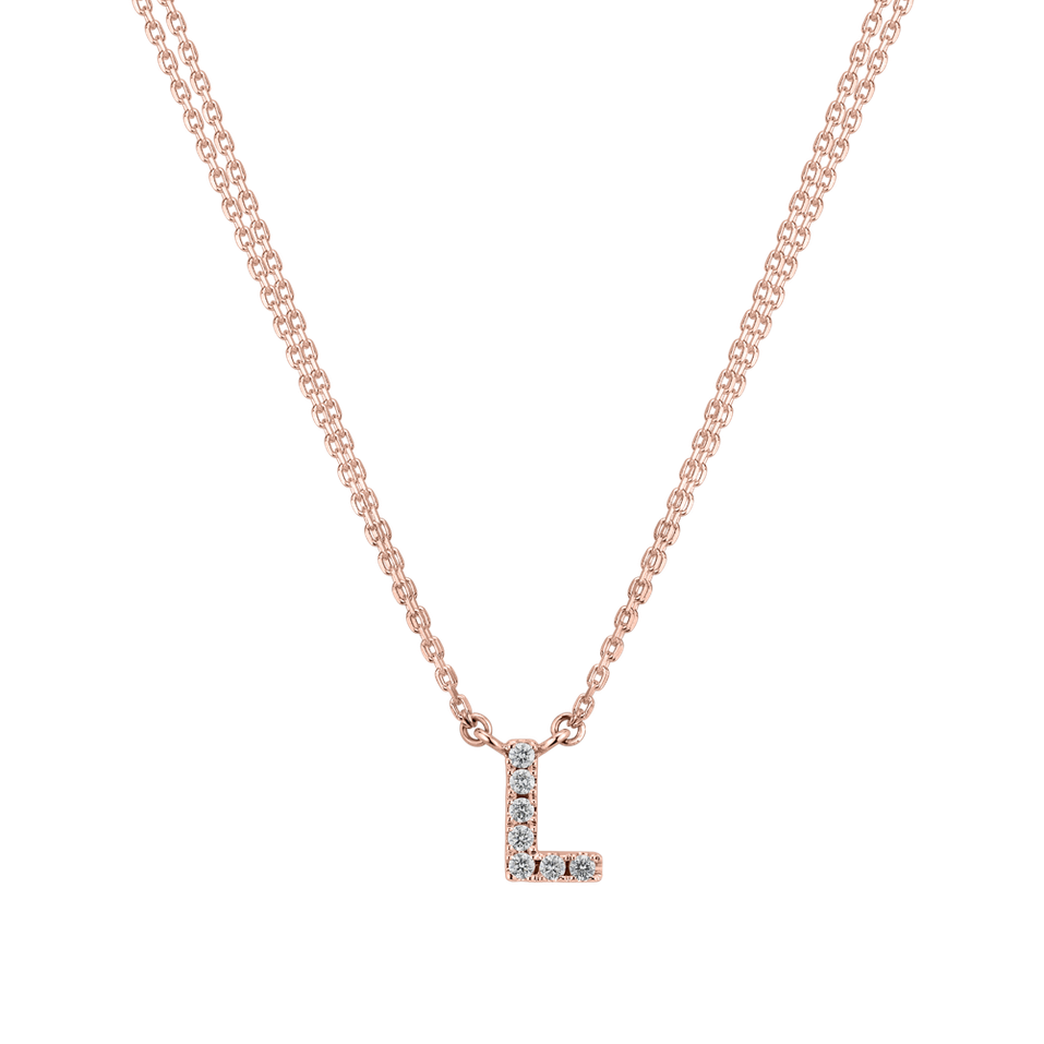14ct rose gold diamond necklace Diamond necklace Luxury Clam