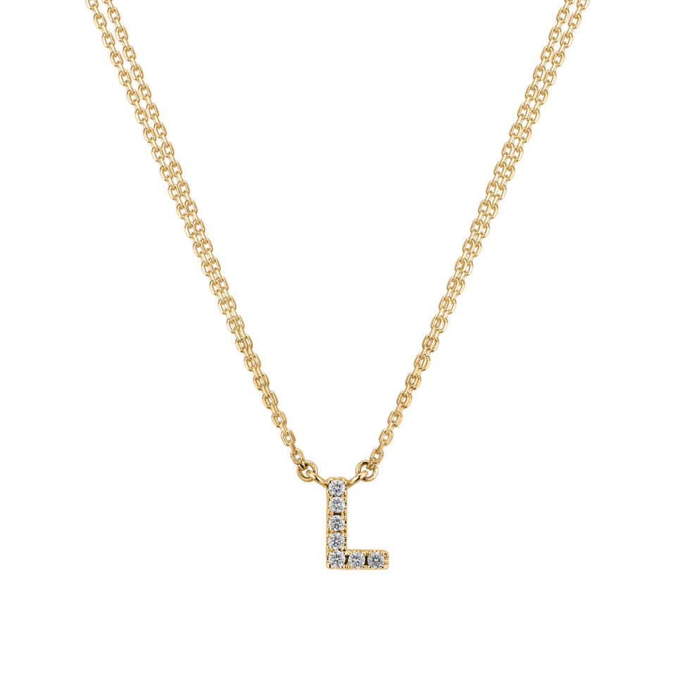14ct yellow gold diamond necklace Diamond necklace Luxury Clam