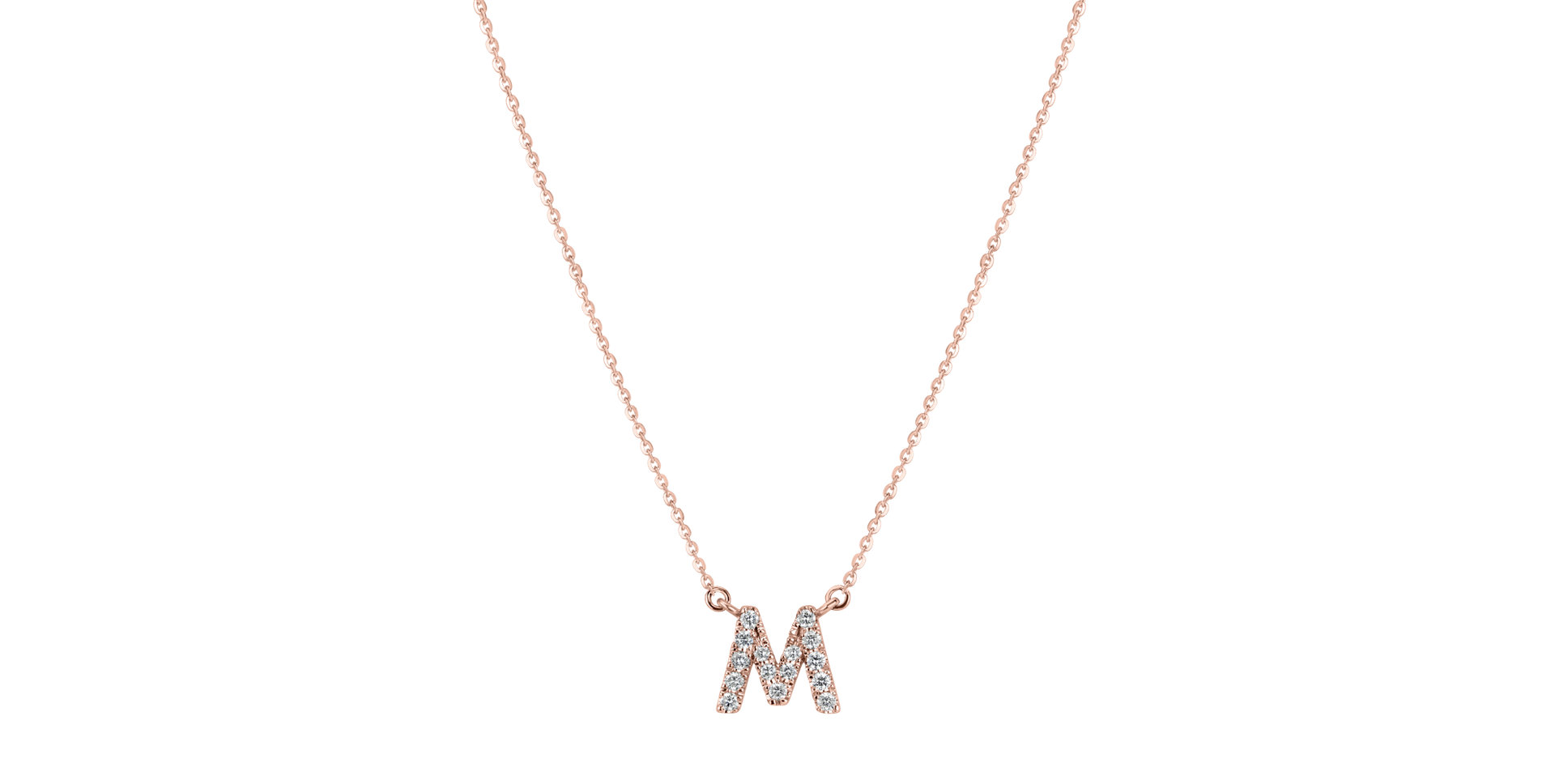 Diamond necklace Shiny Alphabet