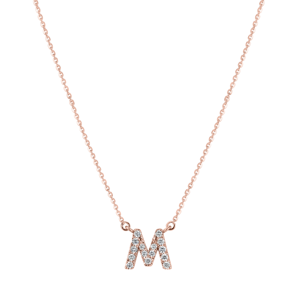 Diamond necklace Shiny Alphabet