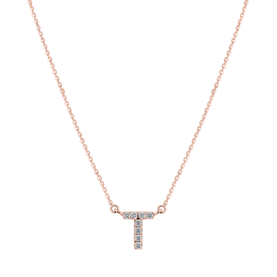 Diamond necklace Shiny Alphabet