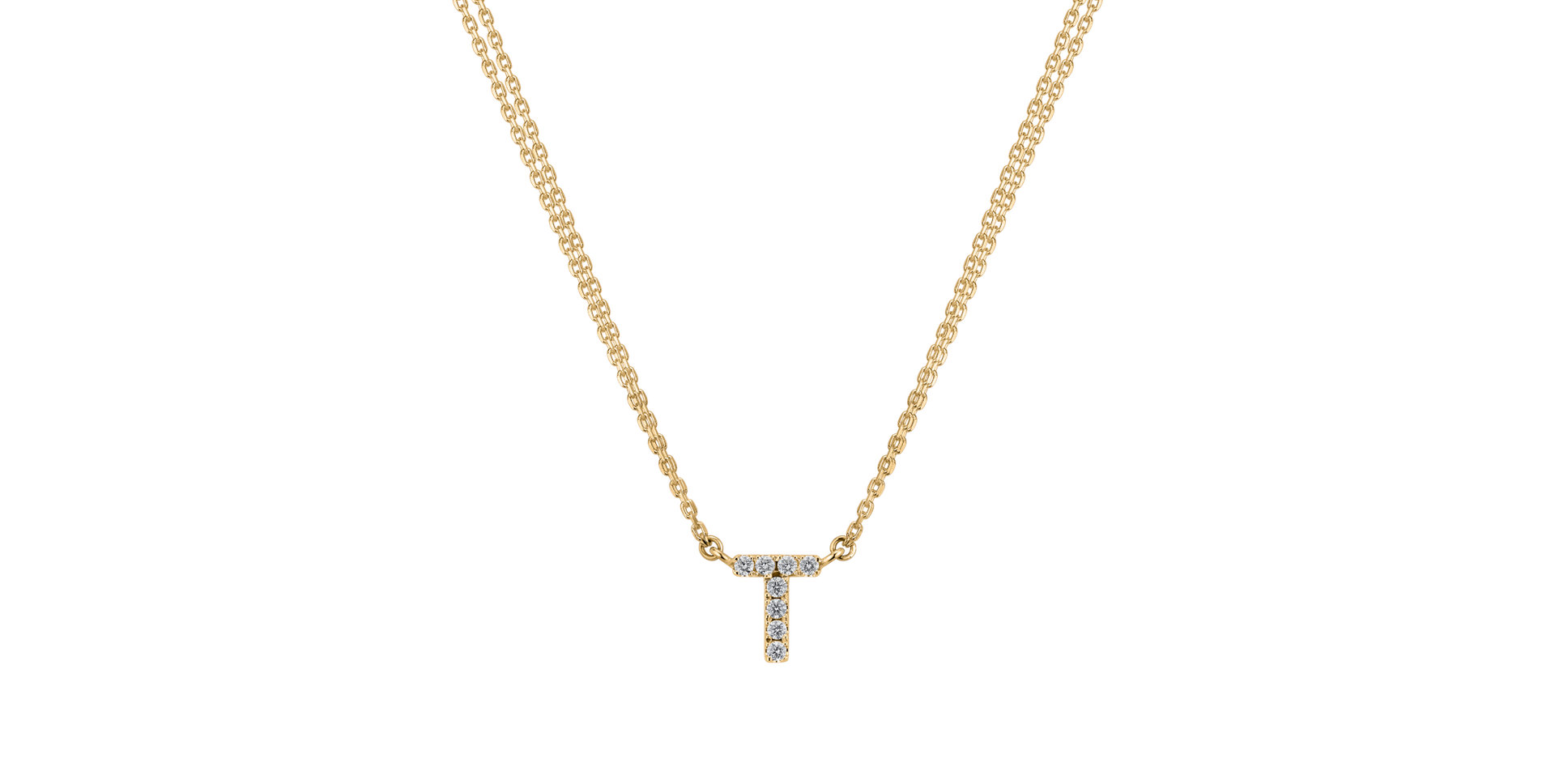 14ct yellow gold diamond necklace Diamond necklace Luxury Clam