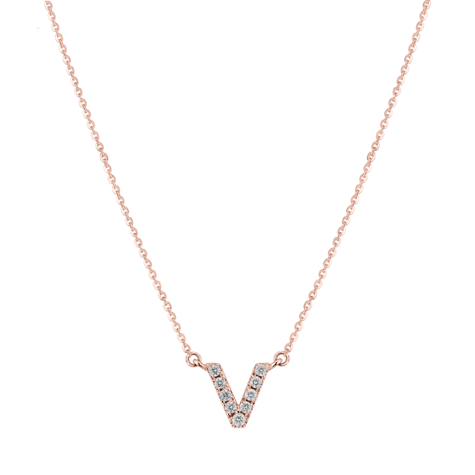 Diamond necklace Shiny Alphabet