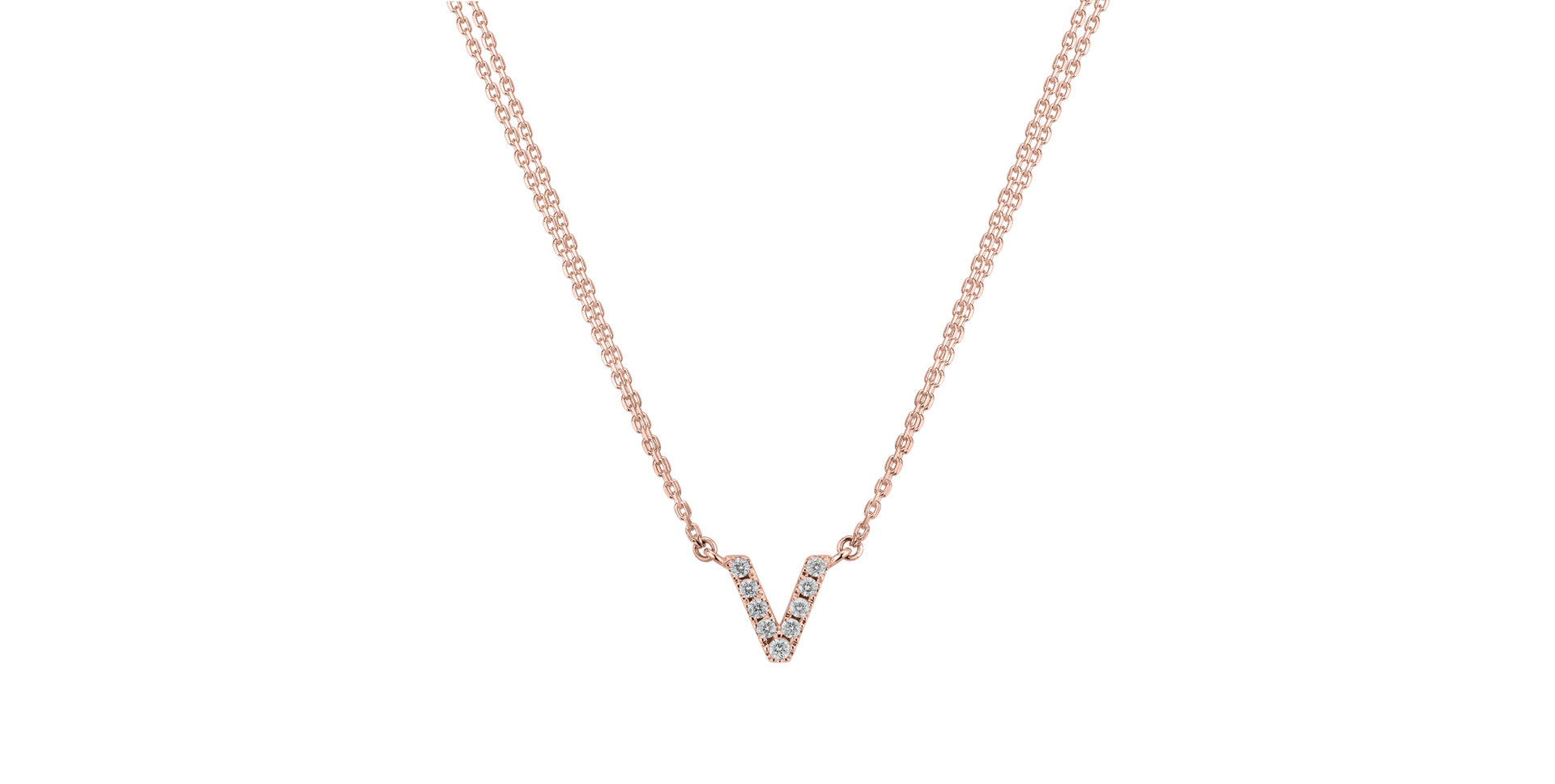 14ct rose gold diamond necklace Diamond necklace Luxury Clam