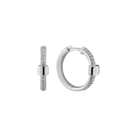Diamond earrings Charming Circle