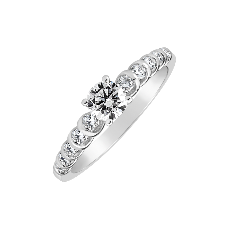 14ct white gold diamond ring Morelli
