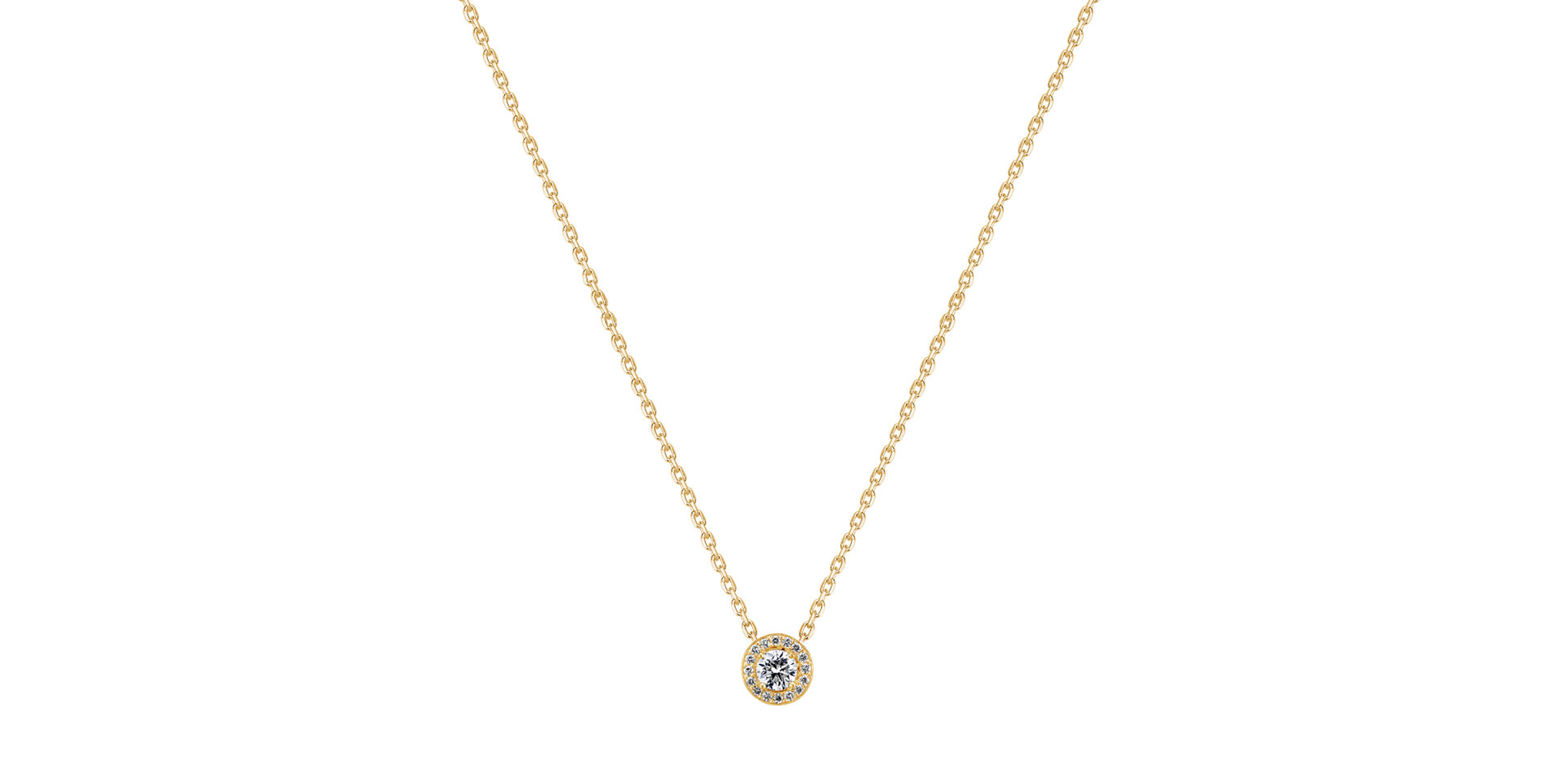 Diamond necklace Glowing Moon