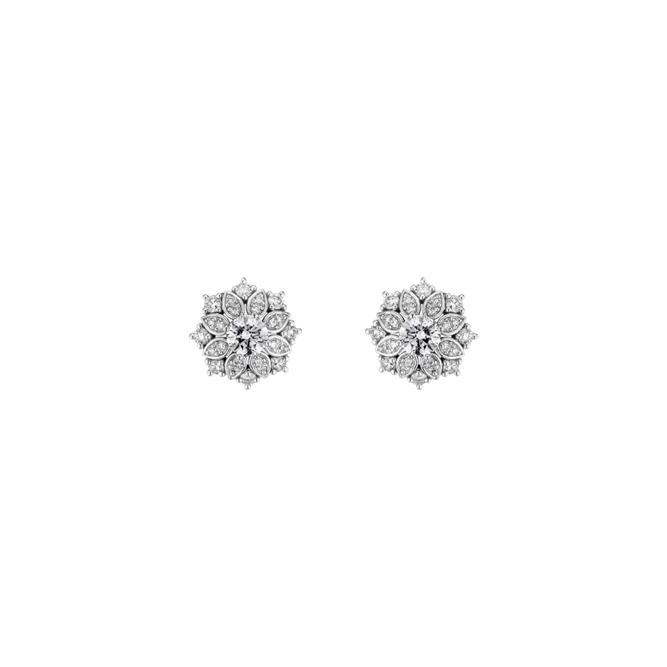 14ct white gold diamond earrings Enchanting Gift