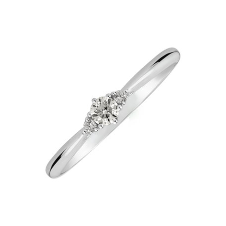 14ct white gold diamond ring Midnight Serenity