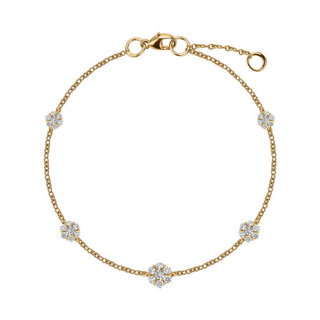 14ct yellow gold diamond bracelet Diamond bracelet Constellations Capture