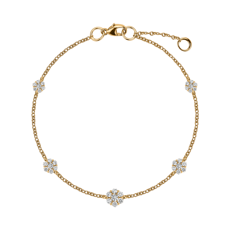 14ct yellow gold diamond bracelet Diamond bracelet Constellations Capture