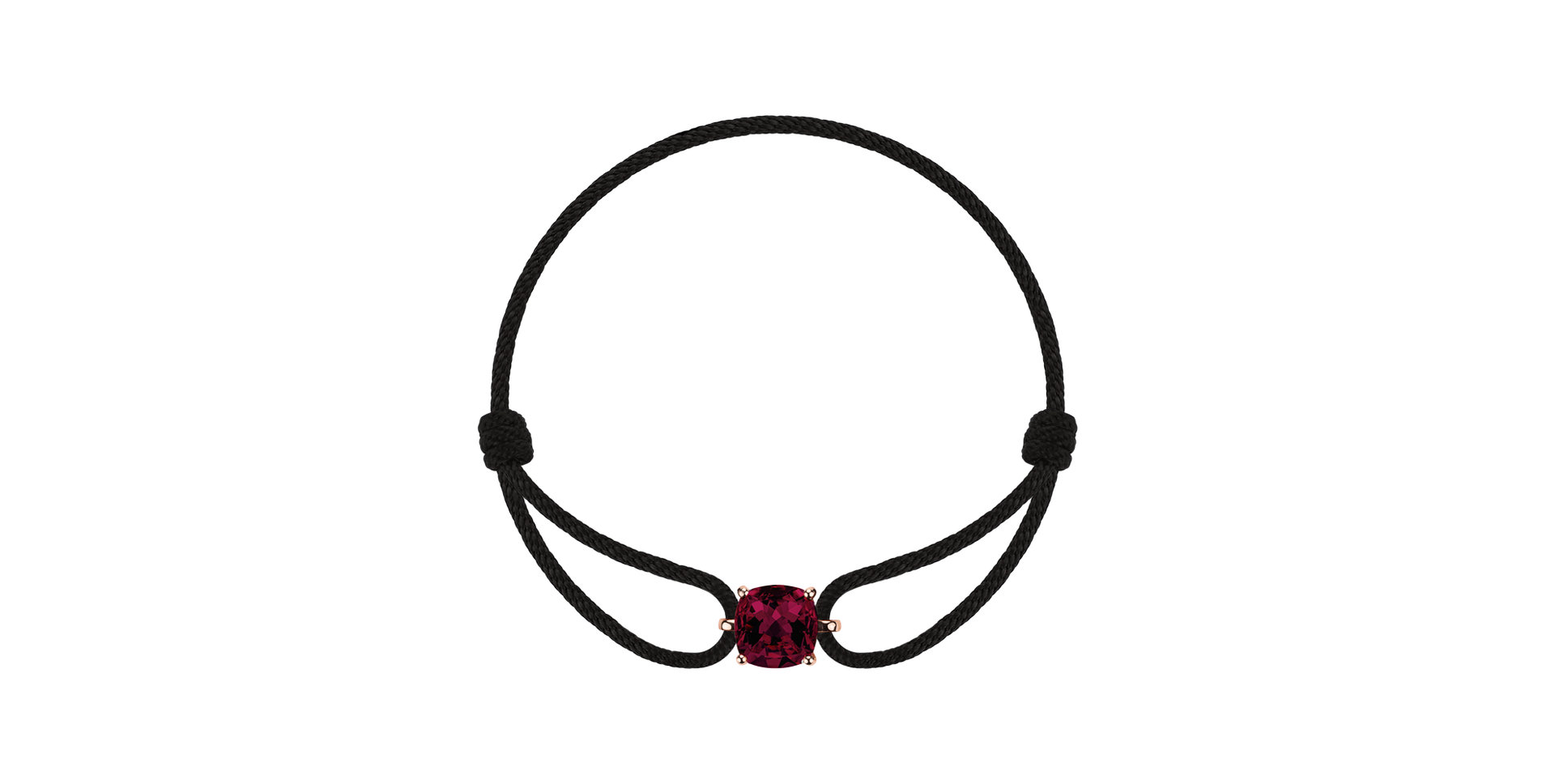 Bracelet with Rhodolite Faith