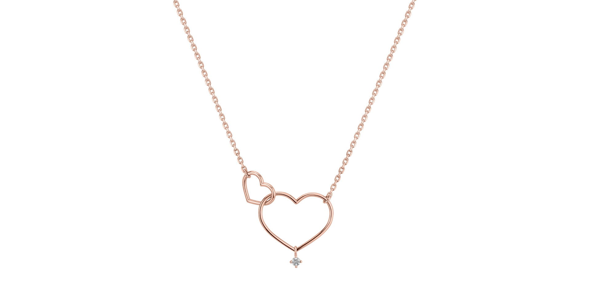 Diamond necklace Double Love