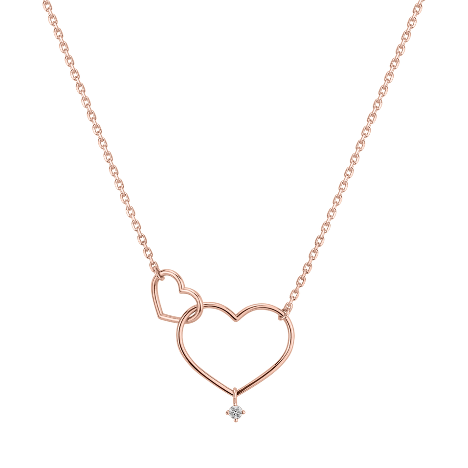Diamond necklace Double Love