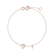 Diamond bracelet Curly Letter F2