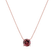 Necklace with Rhodolite Lucky Glance2