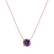 Necklace with Amethyst Lucky Glance2