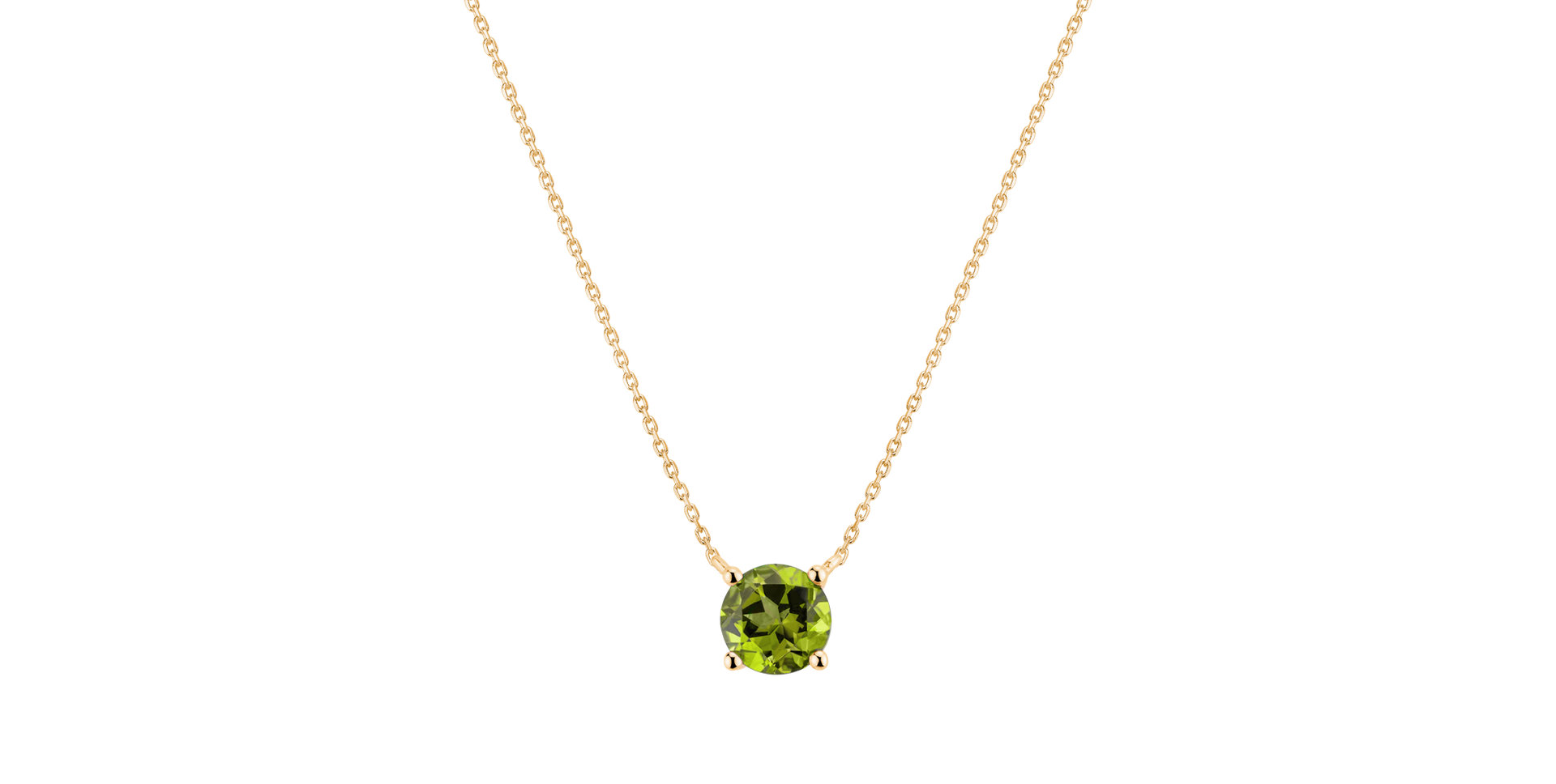 Necklace with Peridot Lucky Glance