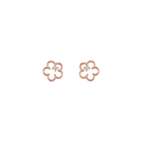 Diamond earrings Glossy Daisy