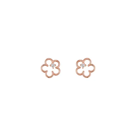 Diamond earrings Glossy Daisy