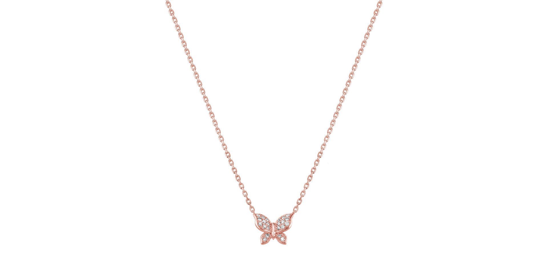 Diamond necklace Lunar Wings