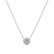 14ct white gold diamond necklace Shiny Flower2