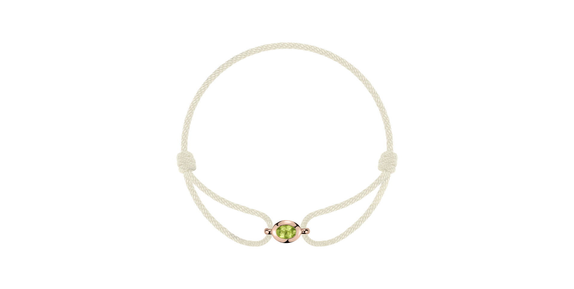 Bracelet with Peridote Third Eye