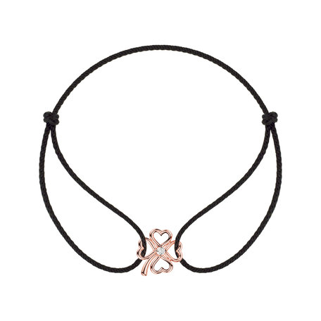 Bracelet with cord Lucky